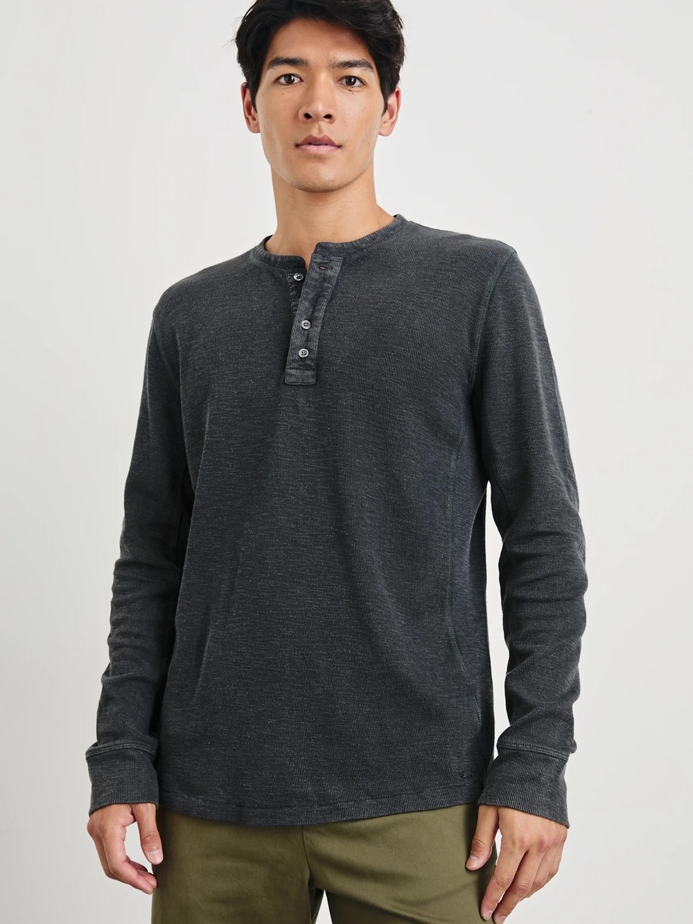 Rails | Soto Henley in Washed Black | sz S